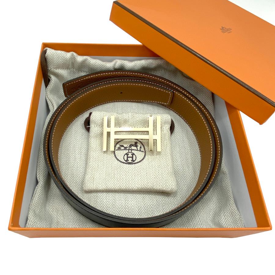 【HERMES】ベルトバックル 楽天市場】HERMES エルメス Hバックル ベルト ゴールド金具 Z