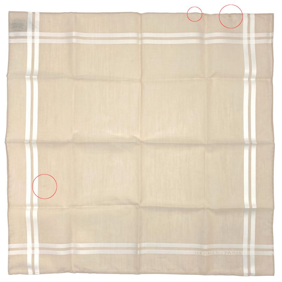 HERMES PARIS ストライプ ハンカチ 2枚セット