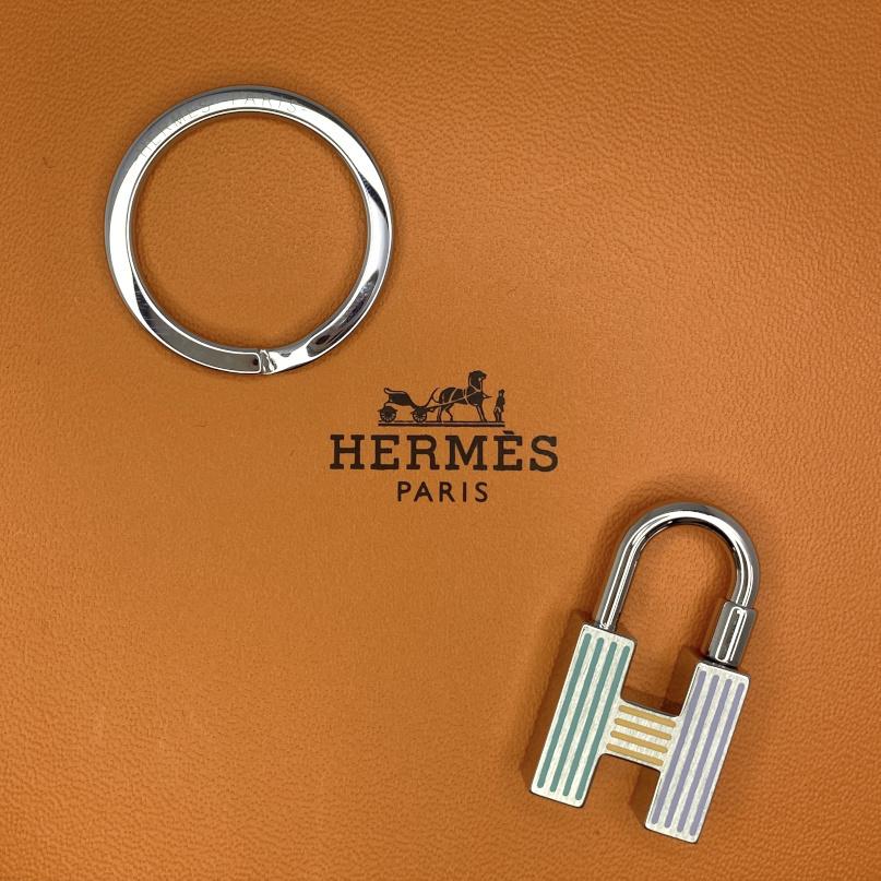 【新品】HERMES エルメス キーホルダー《クイズ・レインボー》カデナ キーリング バッグチャーム Hモチーフ アシデュレ H077309FPAC | HERMES | 02