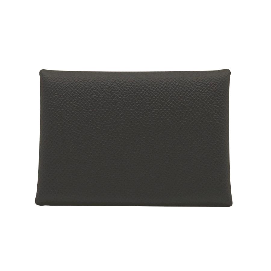 【新品】K刻印(2025年製造)エルメス HERMES カルヴィ デュオ エプソン アルドワーズ グレージュ グレー カードケース コインケース 小銭入れ ミニ財布 H083035CKの画像