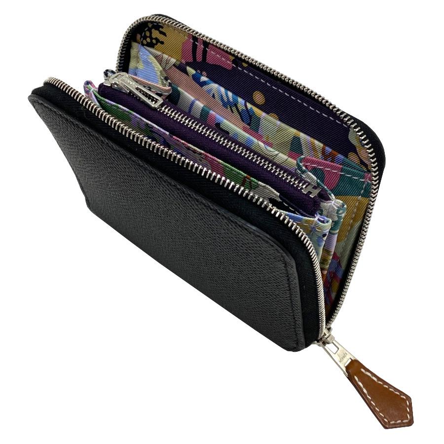 HERMESエルメス アザップ シルクインコンパクト 黒エプソン 内側グリーン HERMES（エルメス） 希少 レア【新品】K刻印（2025年製造）エルメス