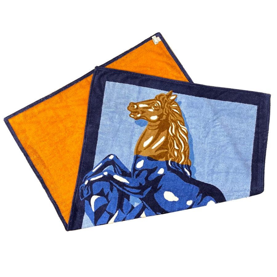 HERMES - HERMES　ビーチタオル/大型タオル HERMES 【新品】HERMES エルメス ビーチ バス タオル ビーチ