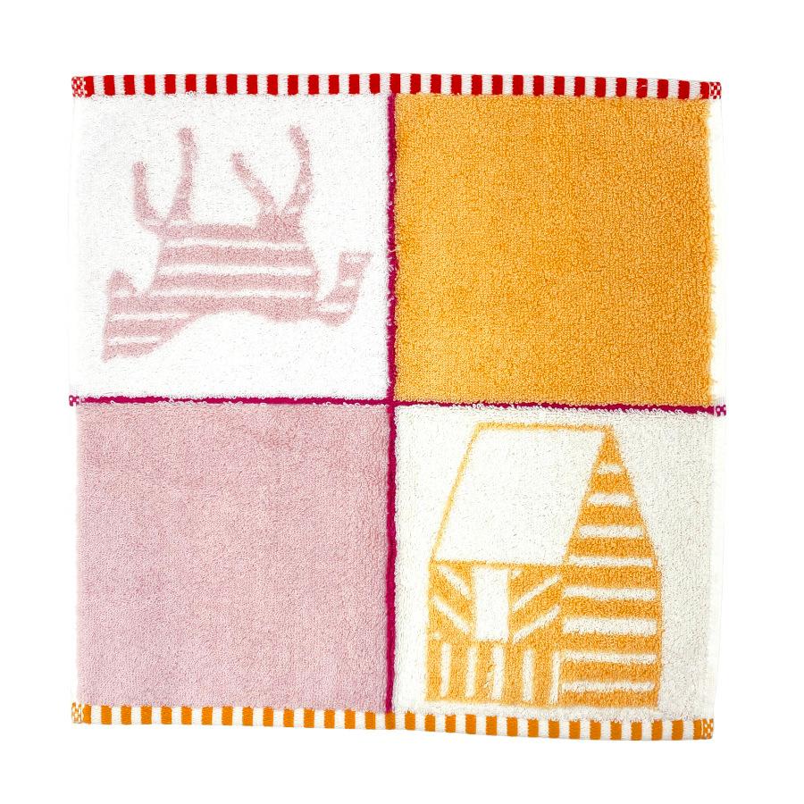 HERMES(エルメス)ハンカチ エルメスハンカチ 2枚セット H柄 マジェンダ/水色 ユニセックス