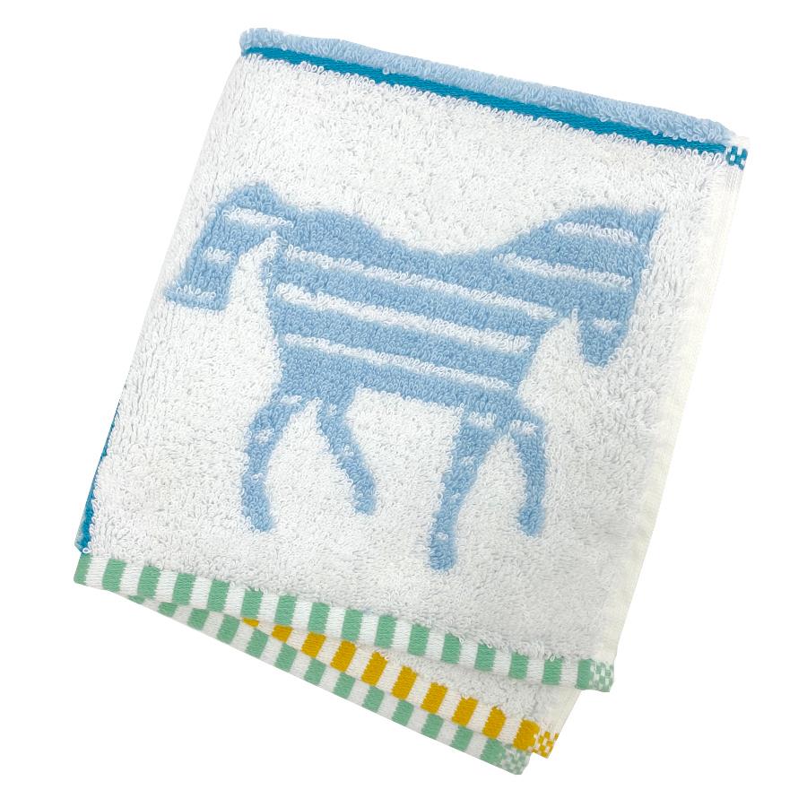 HERMES ハンドタオル アダダ HERMES 【新品】エルメス ハンドタオル カレ 《 アダダ 》ブルー