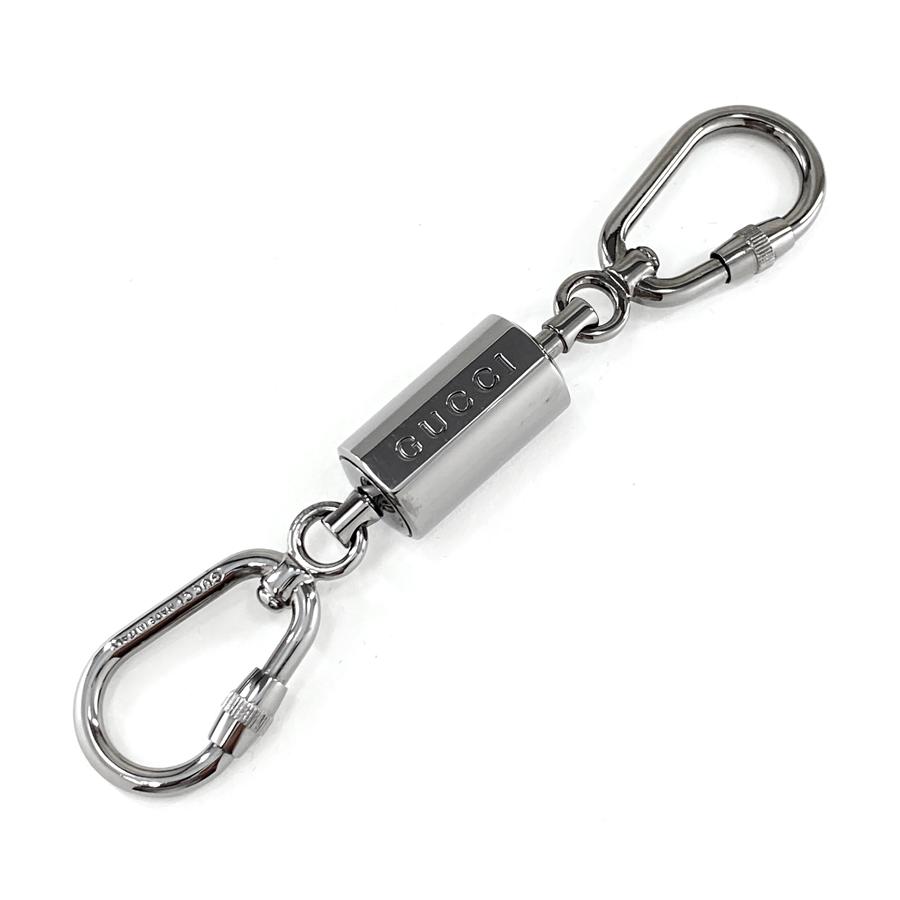 GUCCI グッチ キーホルダー キーリング メタル ガンメタリック GUCCI グッチ キーホルダー キーリング メタル ガンメタリック