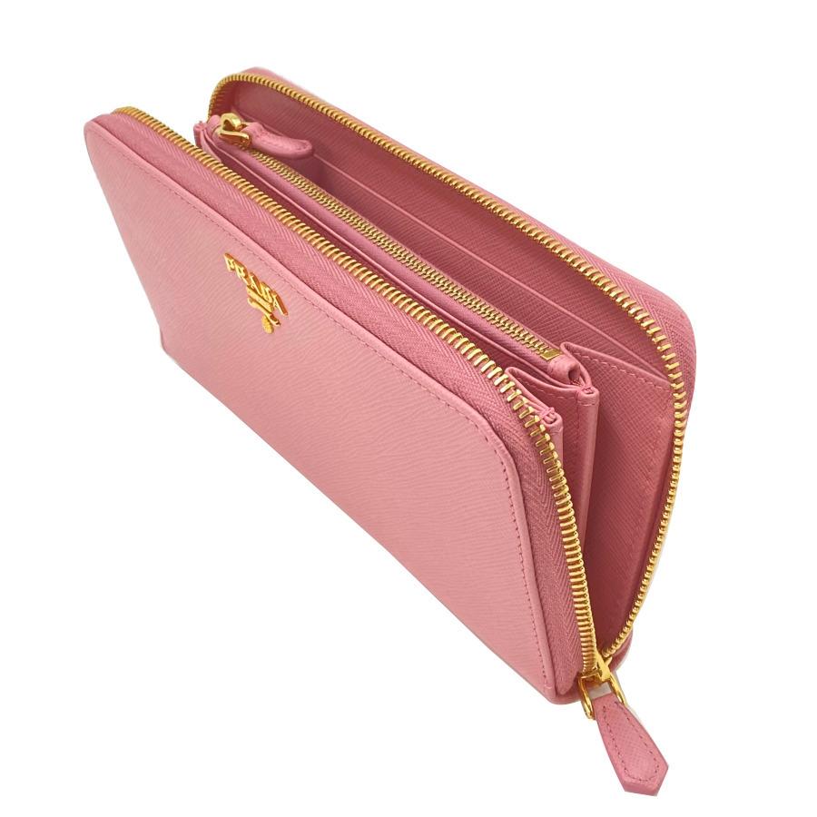 PRADA 財布　サフィアーノ　メタル　長財布　ピンク PRADA（プラダ） 【未使用】プラダ 長財布 ラウンドファスナー