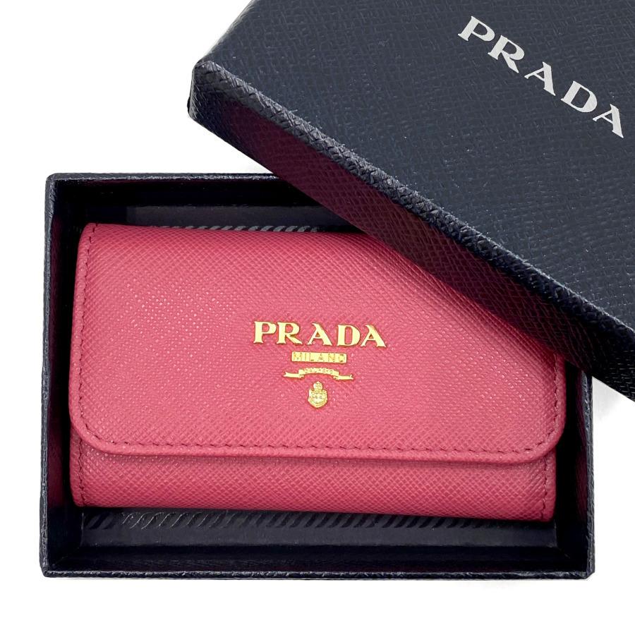 PRADA プラダ キーケース キーホルダー 6連 サフィアーノメタル PRADA プラダ キーケース キーホルダー 6連 サフィアーノメタル