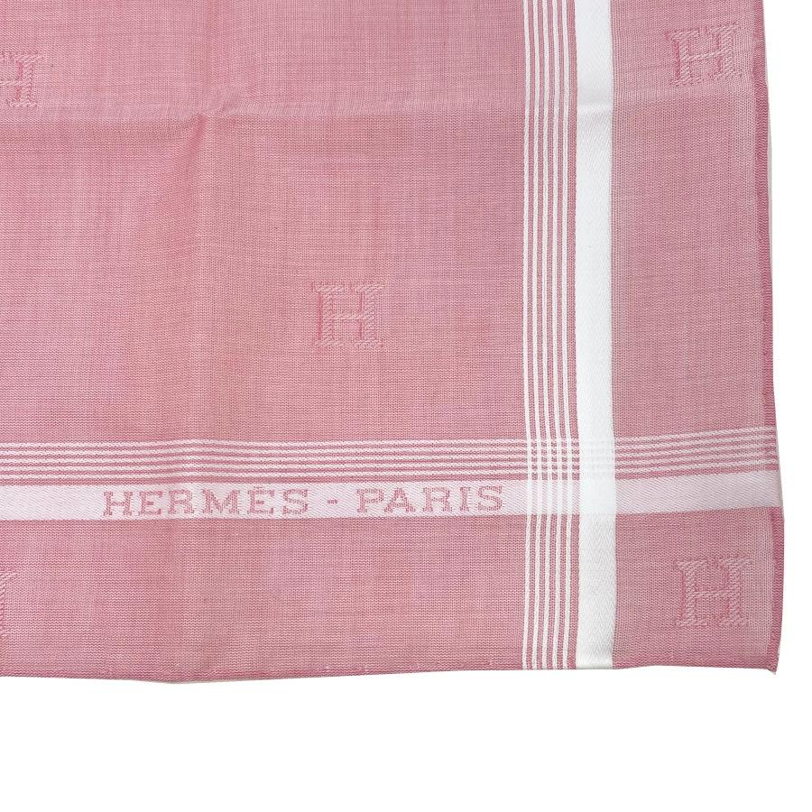 HERMES 【新品】エルメス ハンカチーフ ハンカチ 《 Hレリーフ