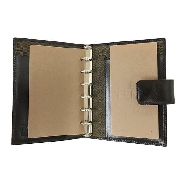 FENDI（フェンディ） 手帳カバー アジェンダ PM ズッカ柄 キャンバス 
