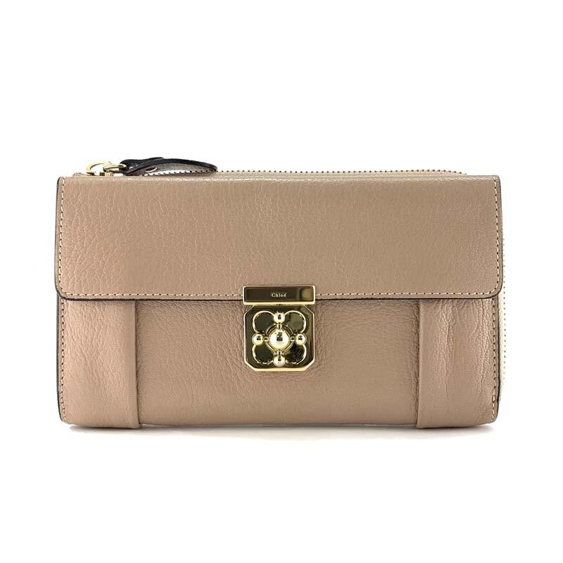 Chloe（クロエ） 長財布 Chloe L字ファスナー エルシー ELSIE ゴート 
