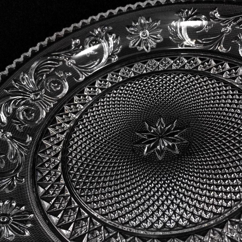 バカラ Baccarat デザートプレート アラベスク プレート 24cm クリスタルガラス 1732505 美品 | バカラ | 04