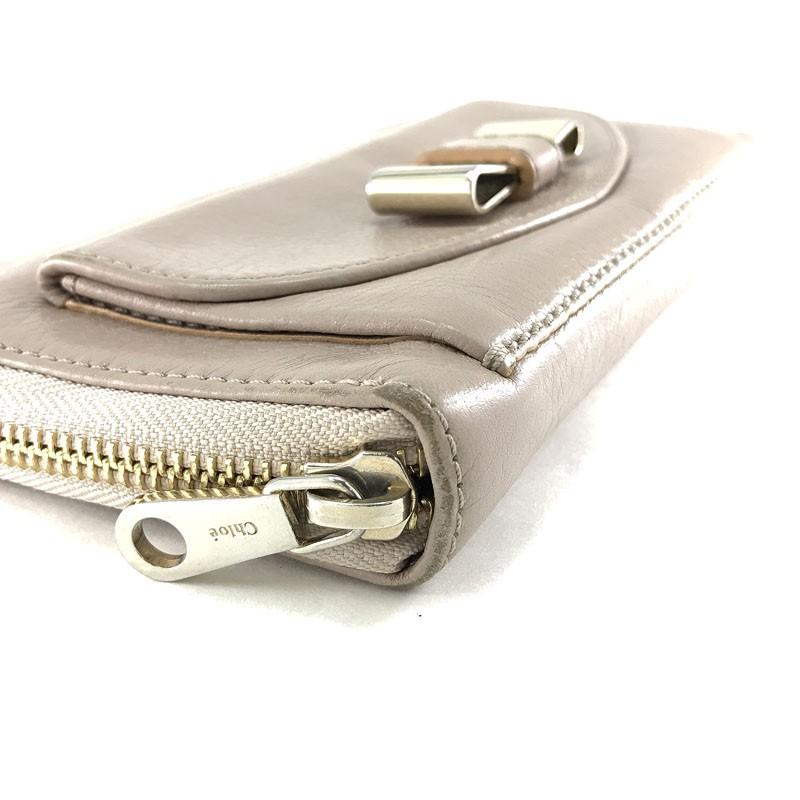 Chloe クロエ 長財布 ラウンドファスナー リボンモチーフ LILY Chloe クロエ 長財布 ラウンドファスナー リボンモチーフ LILY
