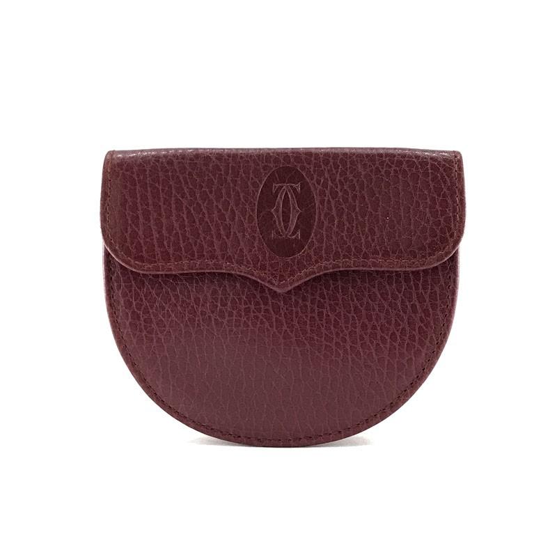 極上のエイジング　カルティエ　マスト ドゥ レザー ケース 小銭入れ Cartier（カルティエ） コインケース 小銭入れ マスト ドュ MUST DE