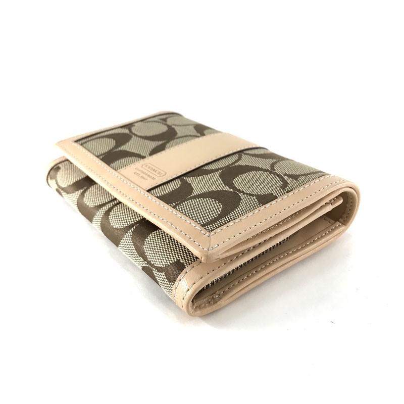 COACH（コーチ） 財布 二つ折り パーク シグネチャー キャンバス