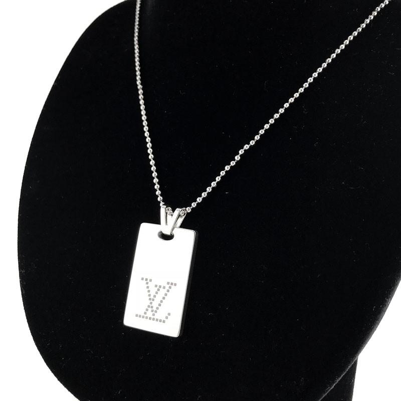 LOUIS VUITTON ルイヴィトン ネックレス ペンダント プレート LOUIS VUITTON ルイヴィトン ネックレス ペンダント プレート