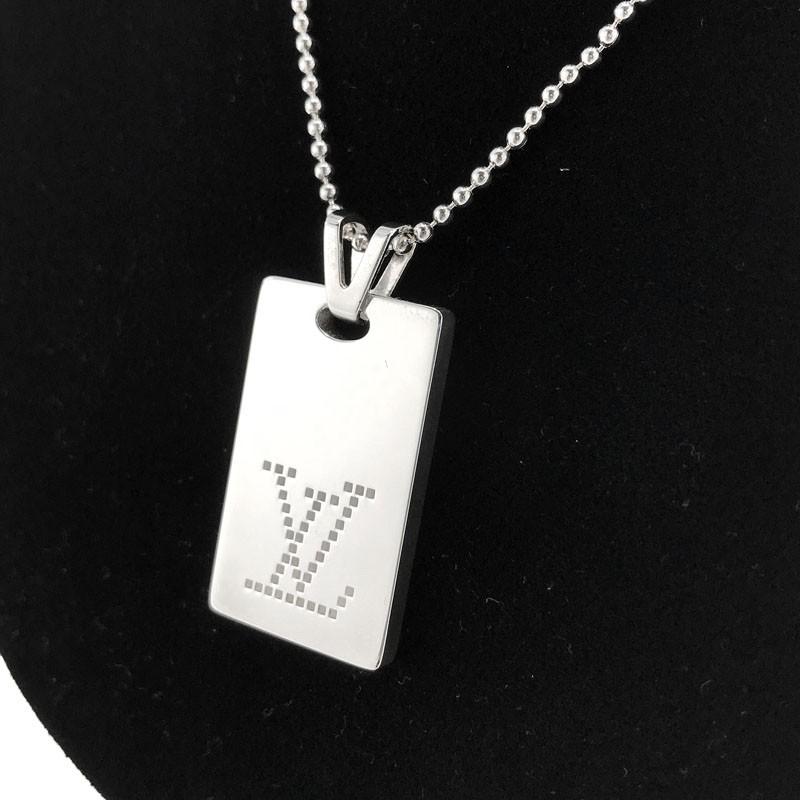 LOUIS VUITTON ルイヴィトン ネックレス ペンダント プレート LOUIS VUITTON ルイヴィトン ネックレス ペンダント プレート