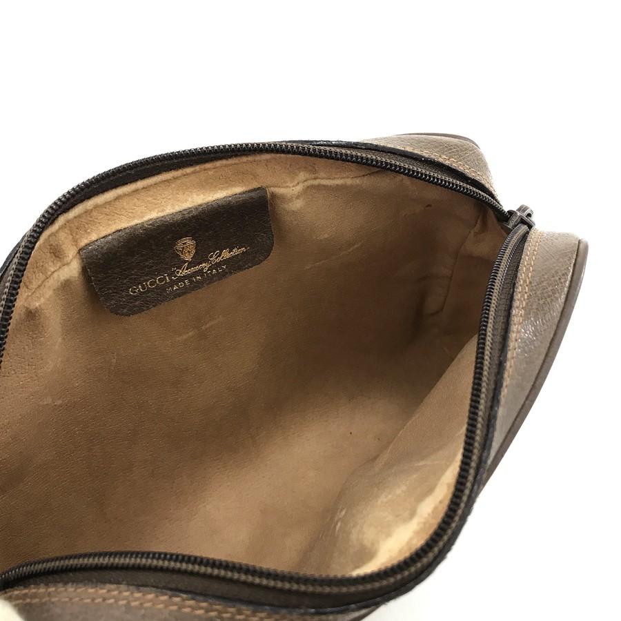 オールドGUCCI グッチ ショルダーバッグ ベージュ PVCレザー 本革 GUCCI（グッチ） オールドグッチ OLD GUCCI バッグ ショルダーバッグ