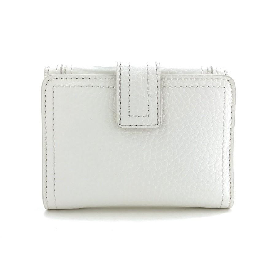 CELINE セリーヌ 財布 二つ折り Wホック マカダム 型押し レザー