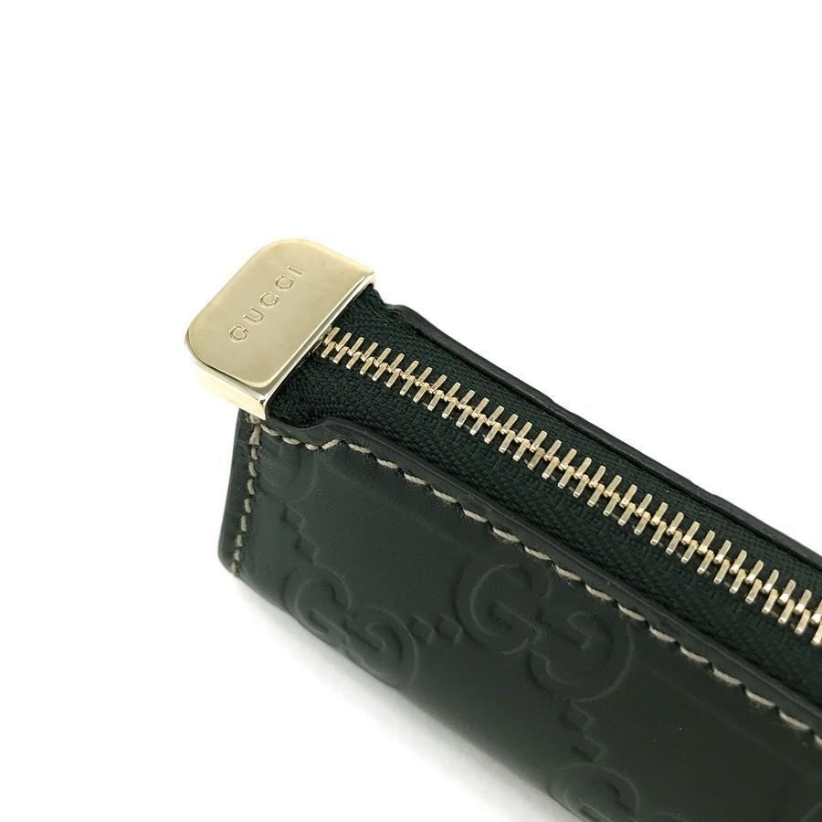 GUCCI（グッチ） ペンケース ポーチ GG柄 グッチシマ レザー ダーク
