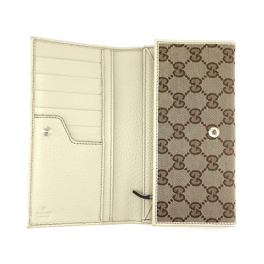 GGキャンバス グッチ GUCCI 長財布 二つ折り フラップ METAL BAR GGキャンバス グッチ GUCCI 長財布 二つ折り フラップ METAL BAR