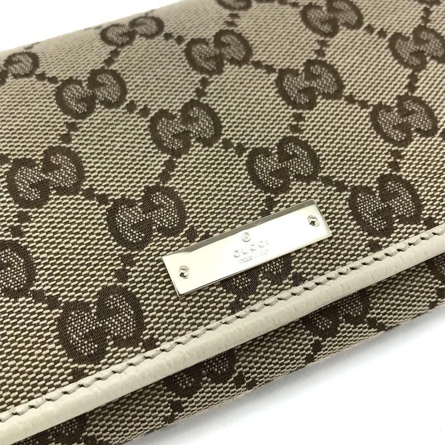 GGキャンバス グッチ GUCCI 長財布 二つ折り フラップ METAL BAR GGキャンバス グッチ GUCCI 長財布 二つ折り フラップ METAL BAR
