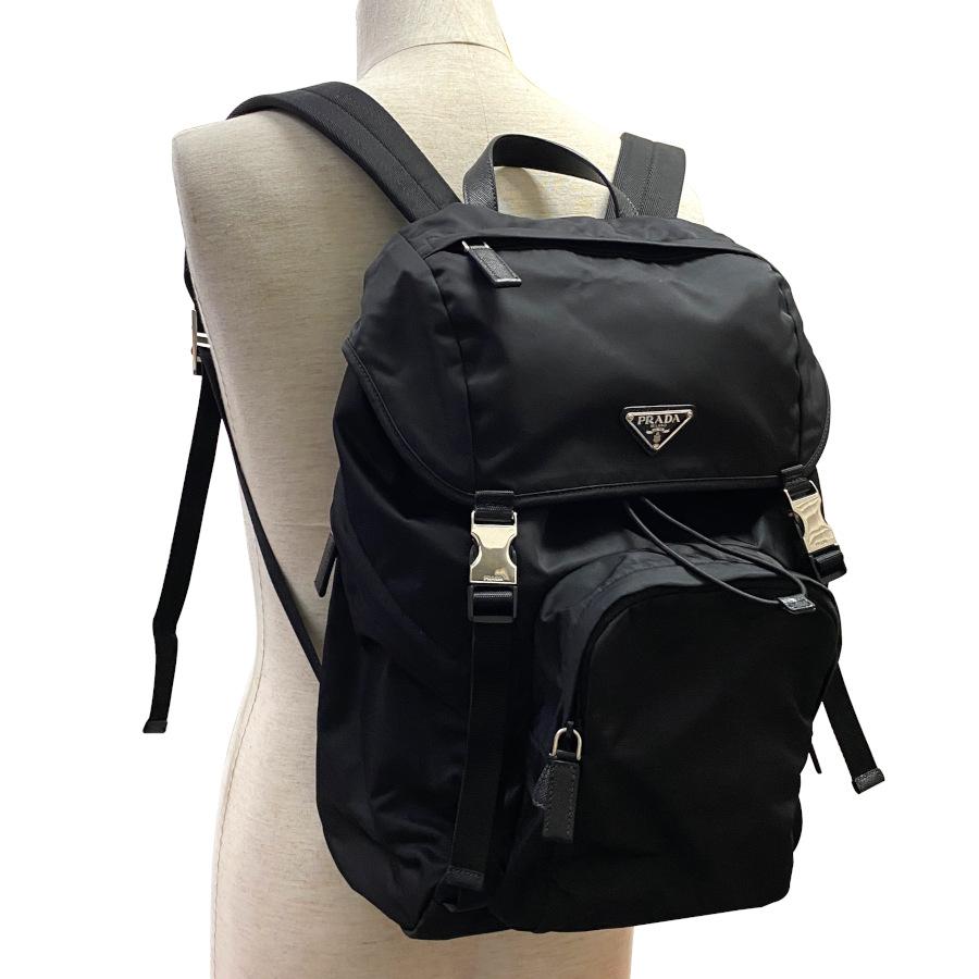PRADA プラダ Re-Nylonxサフィアーノレザー バックパック PRADA プラダ Re-Nylonxサフィアーノレザー バックパック