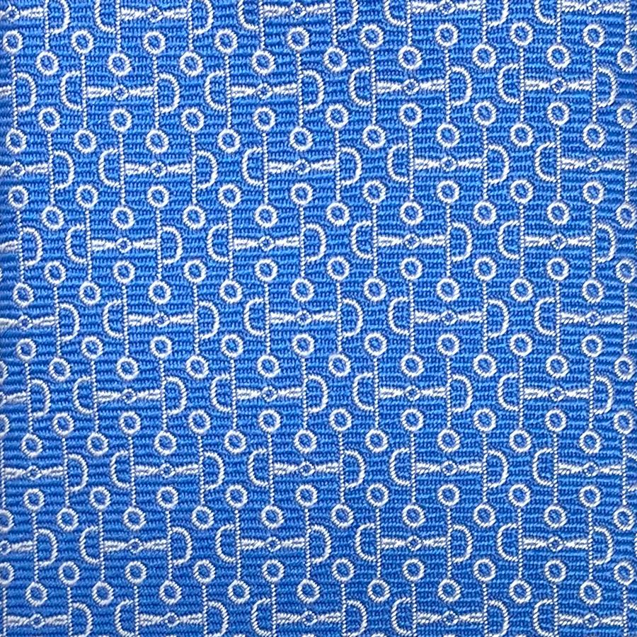 2点薄シミ　HERMES エルメス　水色　ネクタイ HERMES エルメス ネクタイ Hロゴ ネクタイ FACONNEE H ブルー