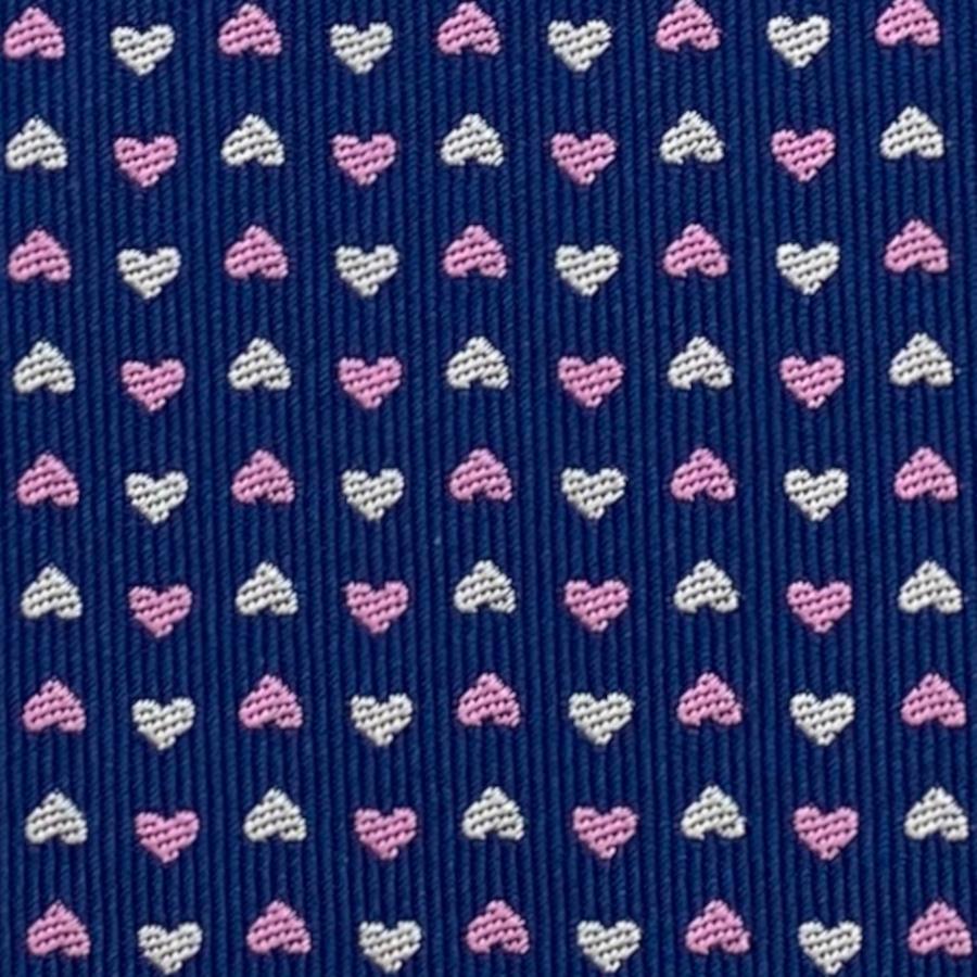 【新品】 エルメス HERMES ネクタイ ツイルタイ7cm《ラブ・ラブ》MARINE / ROSE / BLANC H339366T 02 プレゼント ギフト メンズ 男性 | HERMES | 01