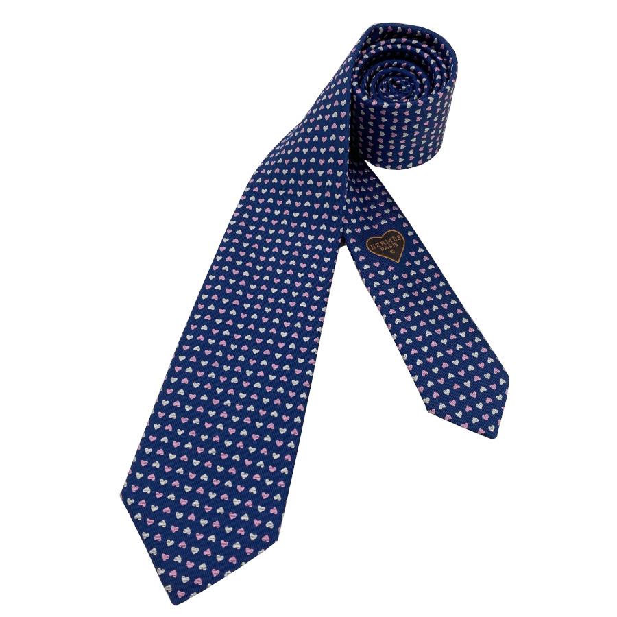 【新品】 エルメス HERMES ネクタイ ツイルタイ7cm《ラブ・ラブ》MARINE / ROSE / BLANC H339366T 02 プレゼント ギフト メンズ 男性 | HERMES | 03