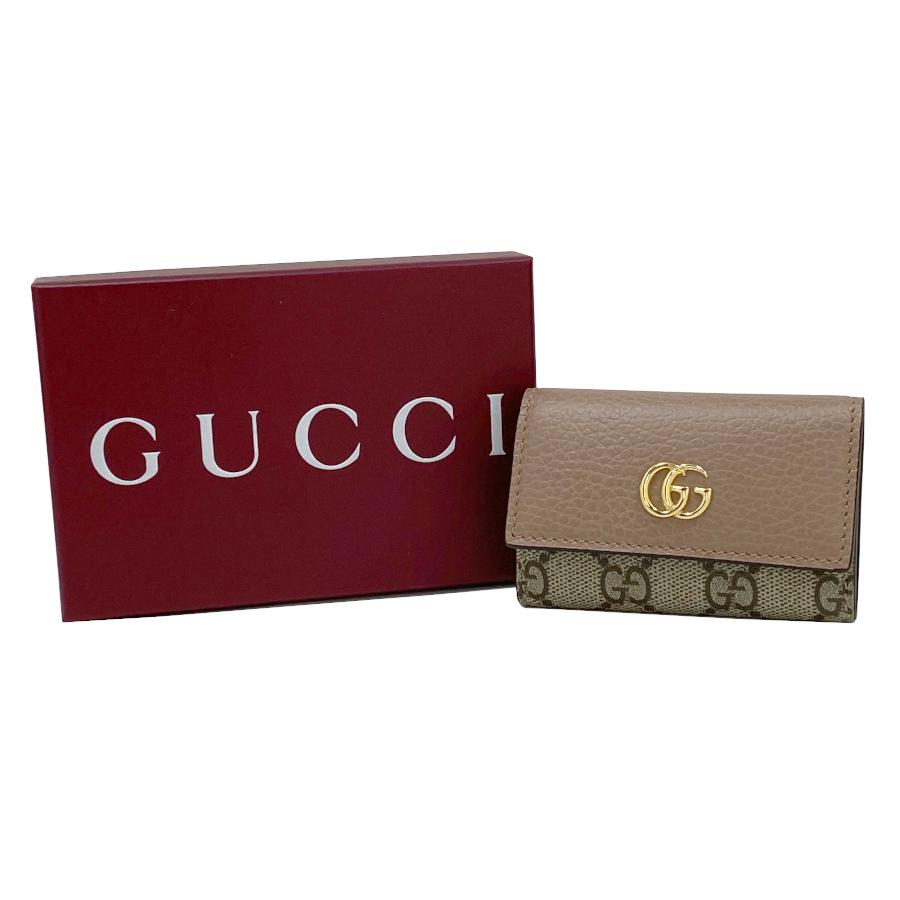 GUCCI スエード キーケース ピンク 箱付き GUCCI（グッチ） 国内完売商品【新品】グッチ キーケース 6連《ダブルG