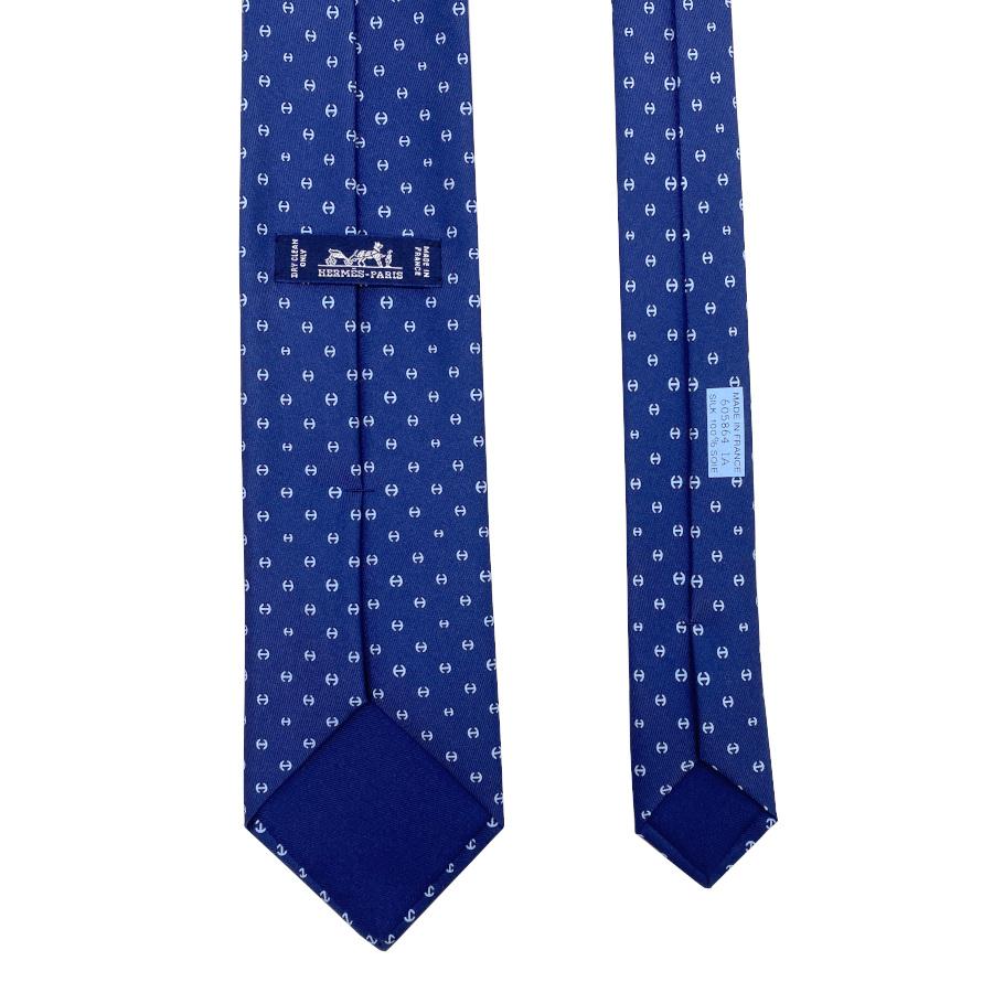 エルメス HERMES ネクタイ シルクツイルタイ 7 cm 《カンカイユリ