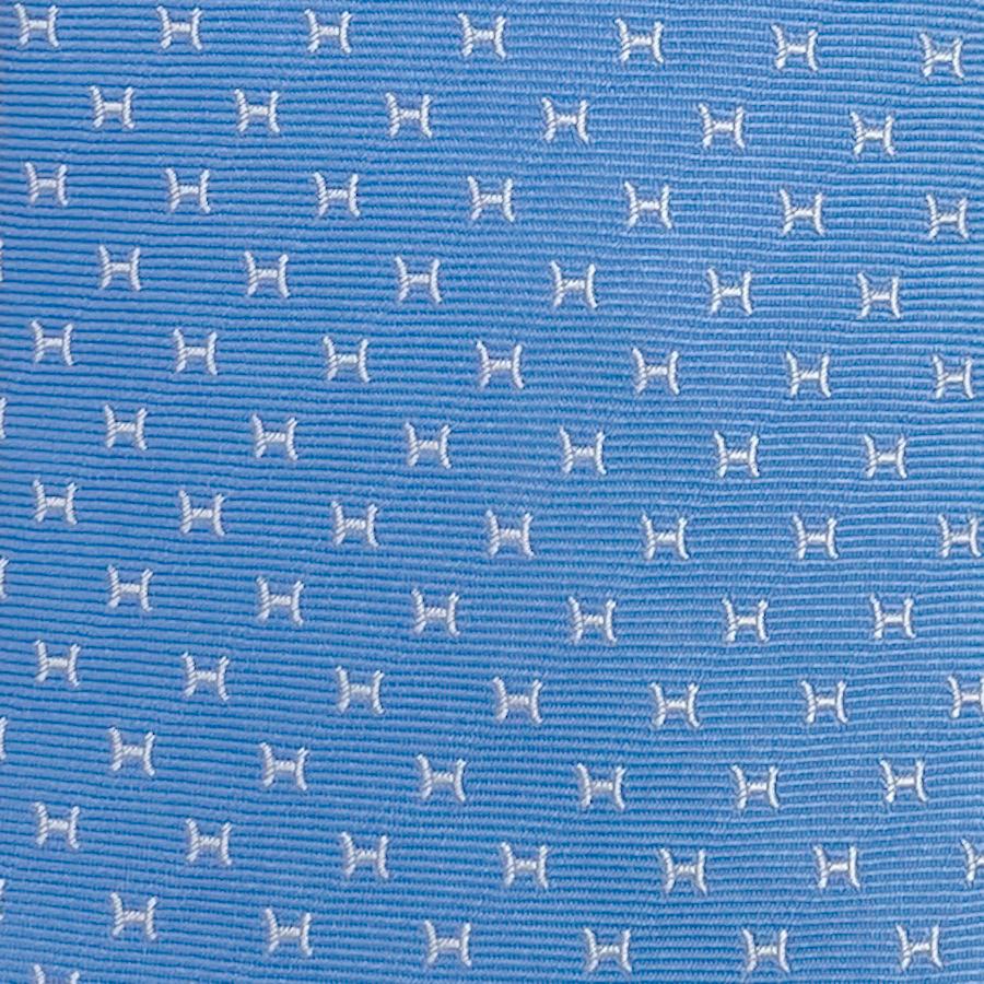 国内完売商品【新品】エルメス HERMES ネクタイ ヘヴィシルクタイ 8CM《ファイン H》ブルー ホワイト 青 白 ギフト プレゼント 男性 メンズ H659290 T07の画像
