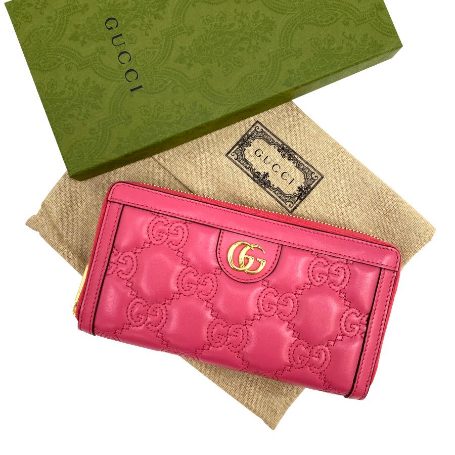 GUCCI 【新品】グッチ 長財布 GGマトラッセジップアラウンドウォレット 