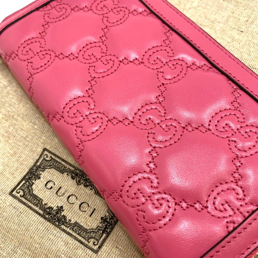 GUCCI（グッチ） 【新品】グッチ 長財布 GGマトラッセジップアラウンド