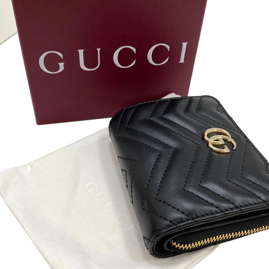 ✨未使用に近い✨　GUCCI ミニ財布　マーモント　GGライン スプリーム ✨未使用に近い✨ GUCCI ミニ財布 マーモント GGライン