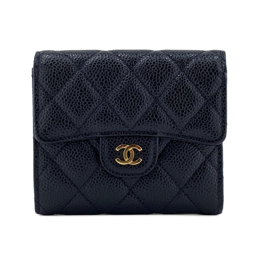 シャネル ３つ折り財布 クラシック スモール フラップ マトラッセ シャネル CHANEL 三つ折り財布 クラシック スモール