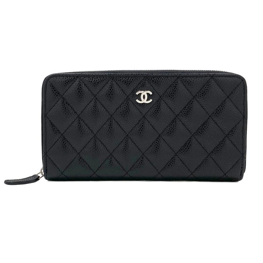 ☺︎丸々! シャネル黒ココマークCHANELクラシック長財布マトラッセ CHANEL（シャネル） 【新品】シャネル 長財布 ラウンドファスナー