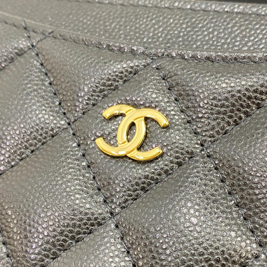 CHANEL 【新品】シャネル ジップ カードケース コインケース