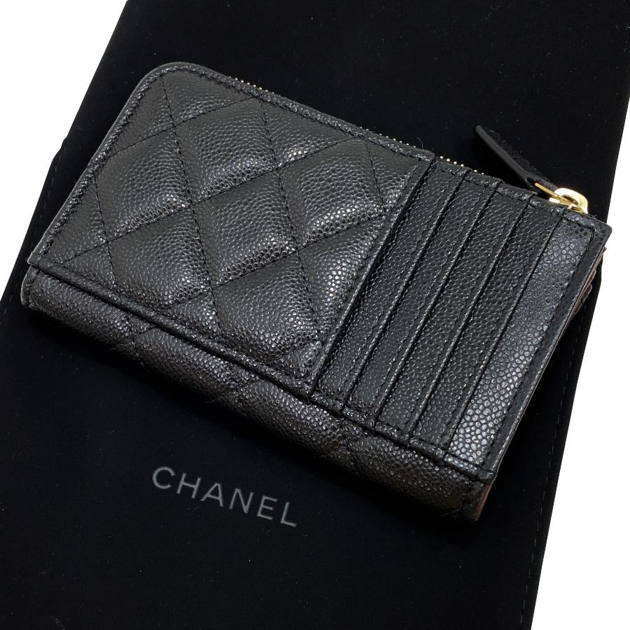 CHANEL 【新品】シャネル ジップ カードケース コインケース