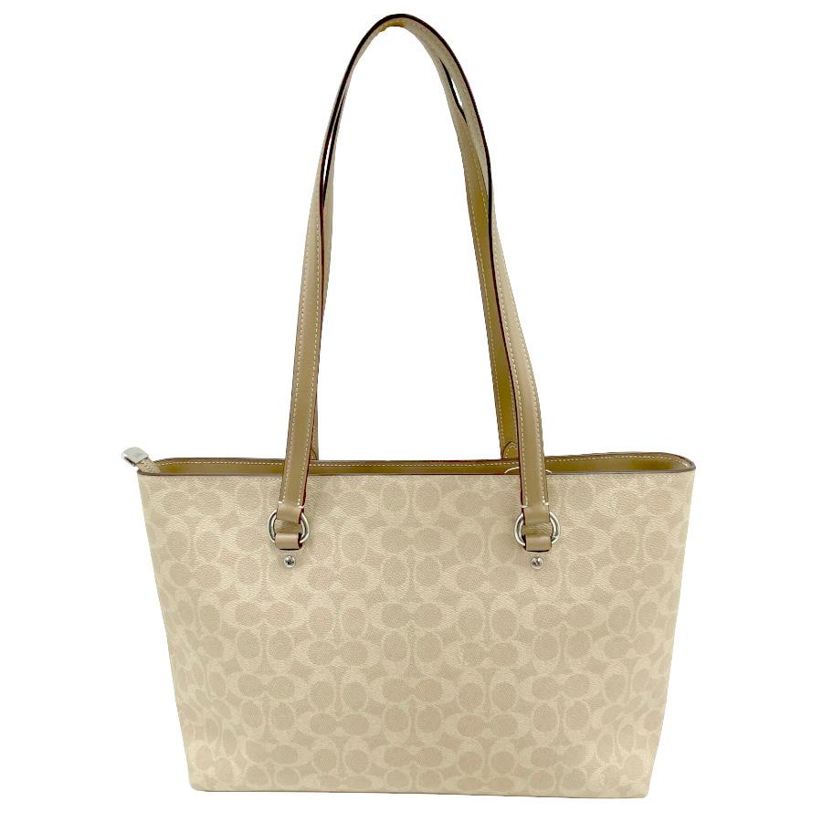 COACHコーチ トートバッグ キャンバス ベージュ シグネチャー ゴールド金具 COACH（コーチ） 【新品】コーチ ステーション トート バッグ