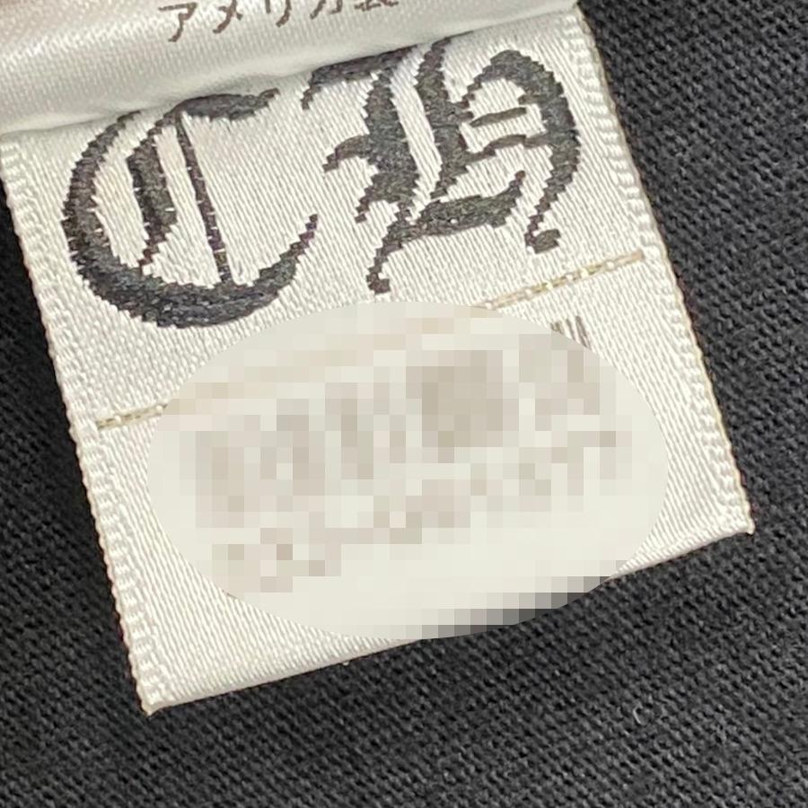 クロムハーツ バックスクロールラベルプリント ロンT 白 L クロムハーツ バックスクロールラベルプリント ロンT 白 L