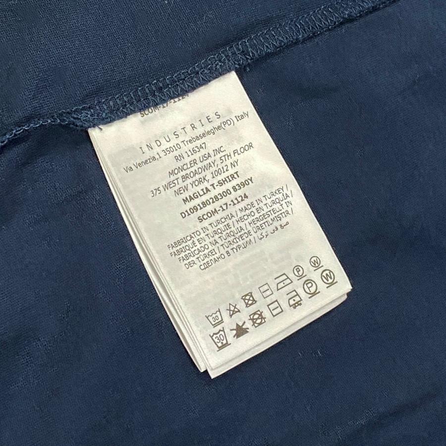 モンクレール Tシャツ ワッペン トリコロール Lサイズ ネイビー ☆定価55, ☆MONCLER Tシャツ XL ワッペン モンクレール
