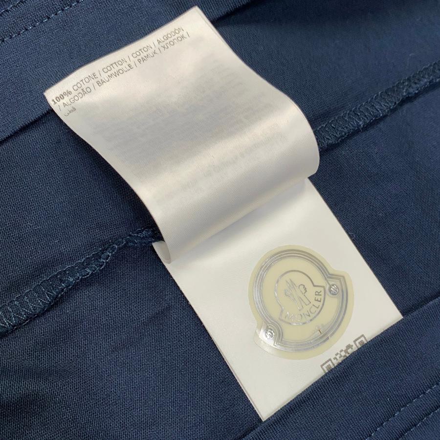 未使用　モンクレール　Top Embroidered Logo Canotta MONCLER (モンクレール) レタリングロゴ ポケット クルーネック