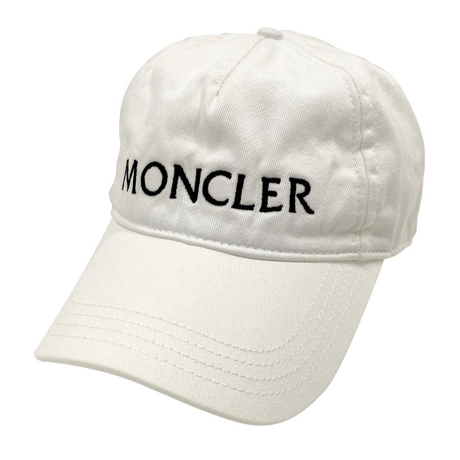 モンクレール　MONCLER ベースボールキャップ　ホワイト　白 MONCLER（モンクレール） 【中古】モンクレール キャップ 帽子