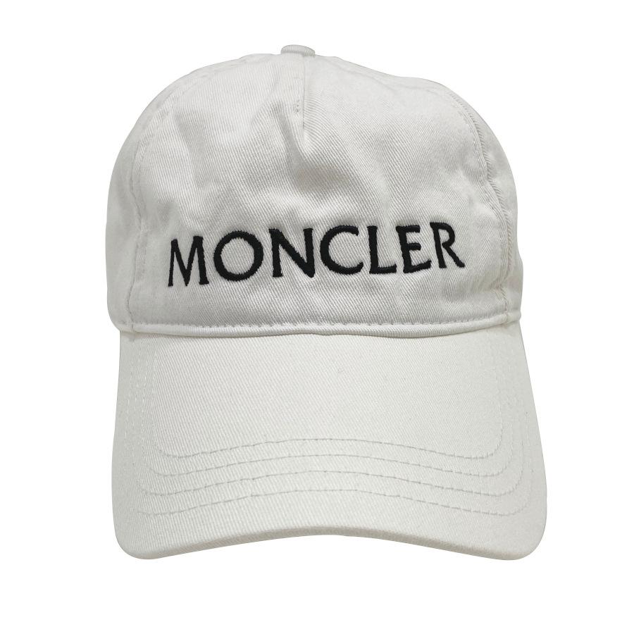 モンクレール　BERETTO キッズ　Ｍ　ベースボールキャップ　ホワイト　白 MONCLER（モンクレール） 【中古】モンクレール キャップ 帽子