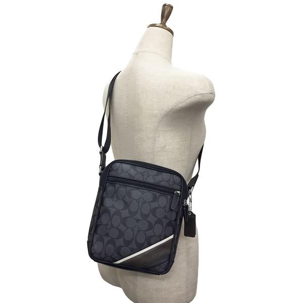 コーチ バッグ COACH ショルダーバッグ シグネチャー PVC ブラック