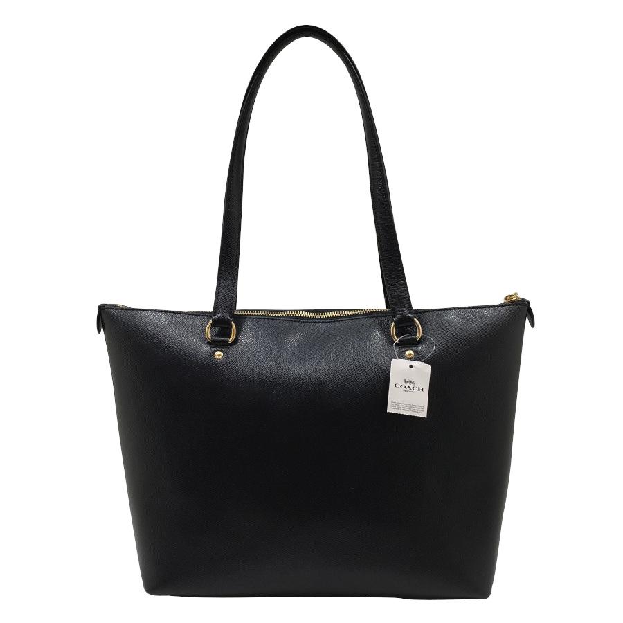 美品 コーチ ギャラリー トートバッグ F79608 大容量 A4 肩掛け 黒 COACH（コーチ） 【新品】コーチ ギャラリー トート ブラック クロス