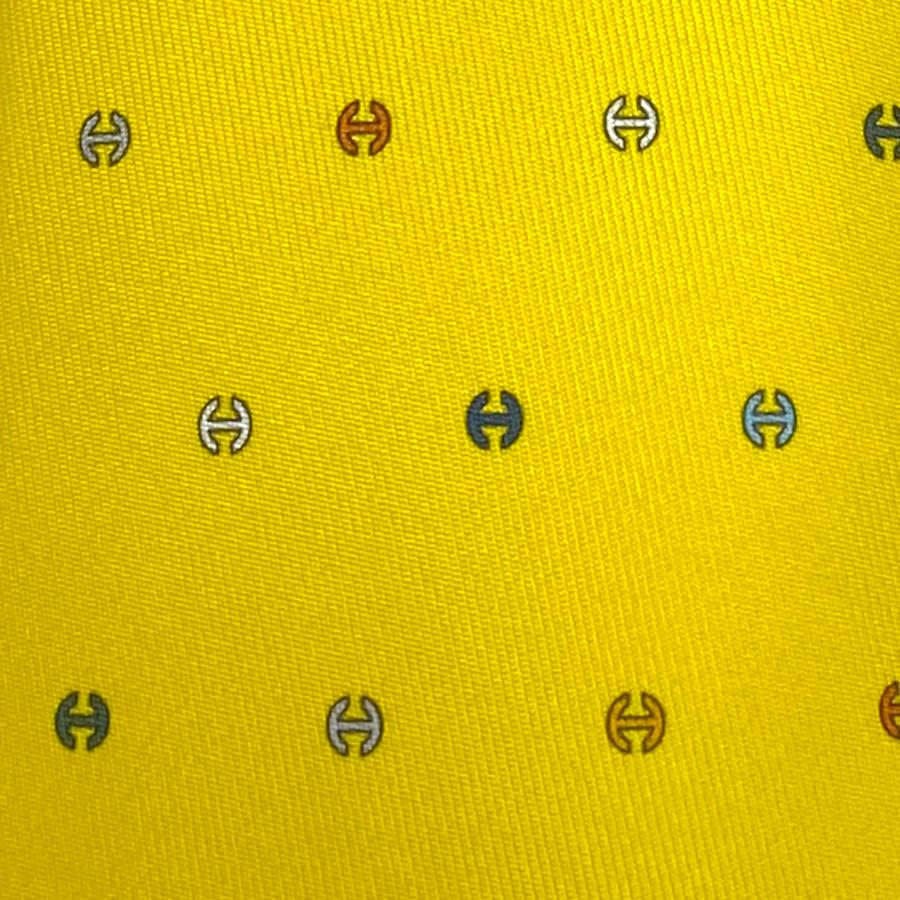 HERMES 【新品】エルメス ネクタイ 7 cm《Hトノー・マルチカラー》総柄