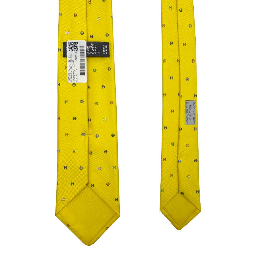 HERMES 【新品】エルメス ネクタイ 7 cm《Hトノー・マルチカラー》総柄