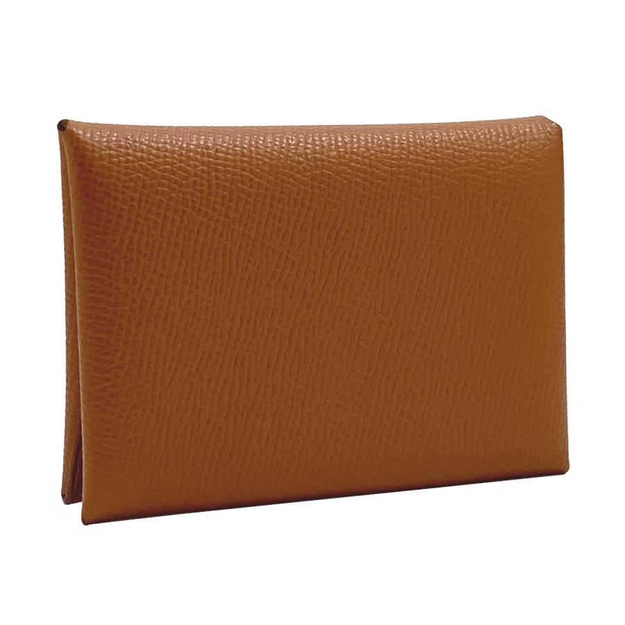 HERMES エルメス カルヴィデュオ エプソン レザー ゴールド HERMES エルメス カルヴィデュオ エプソン レザー ゴールド